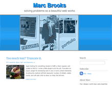 Tablet Screenshot of marcbrooks.com